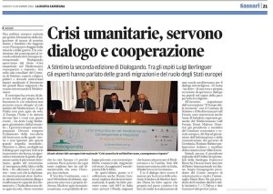 Crisi umanitarie servono dialogo e cooperazione_dicembre 2015